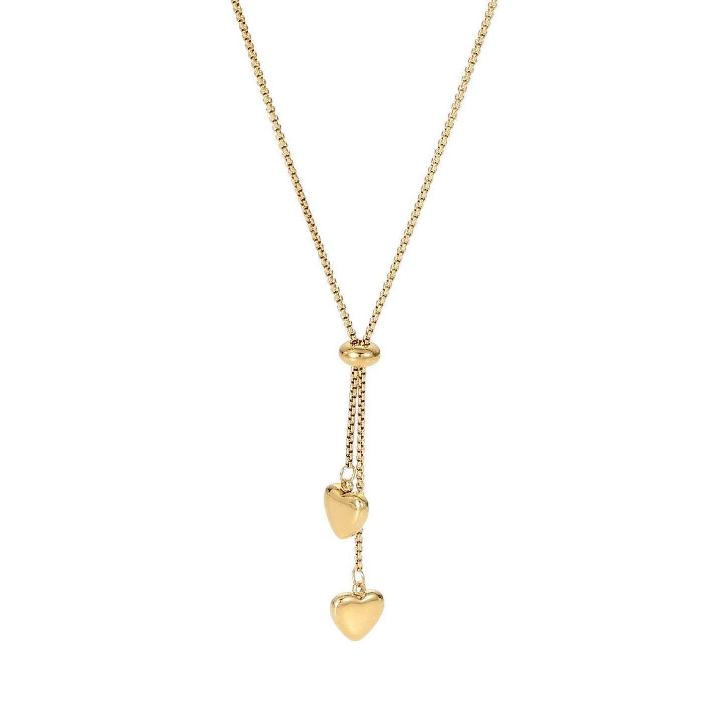 DOUBLE HEART LARIAT - Aurelia