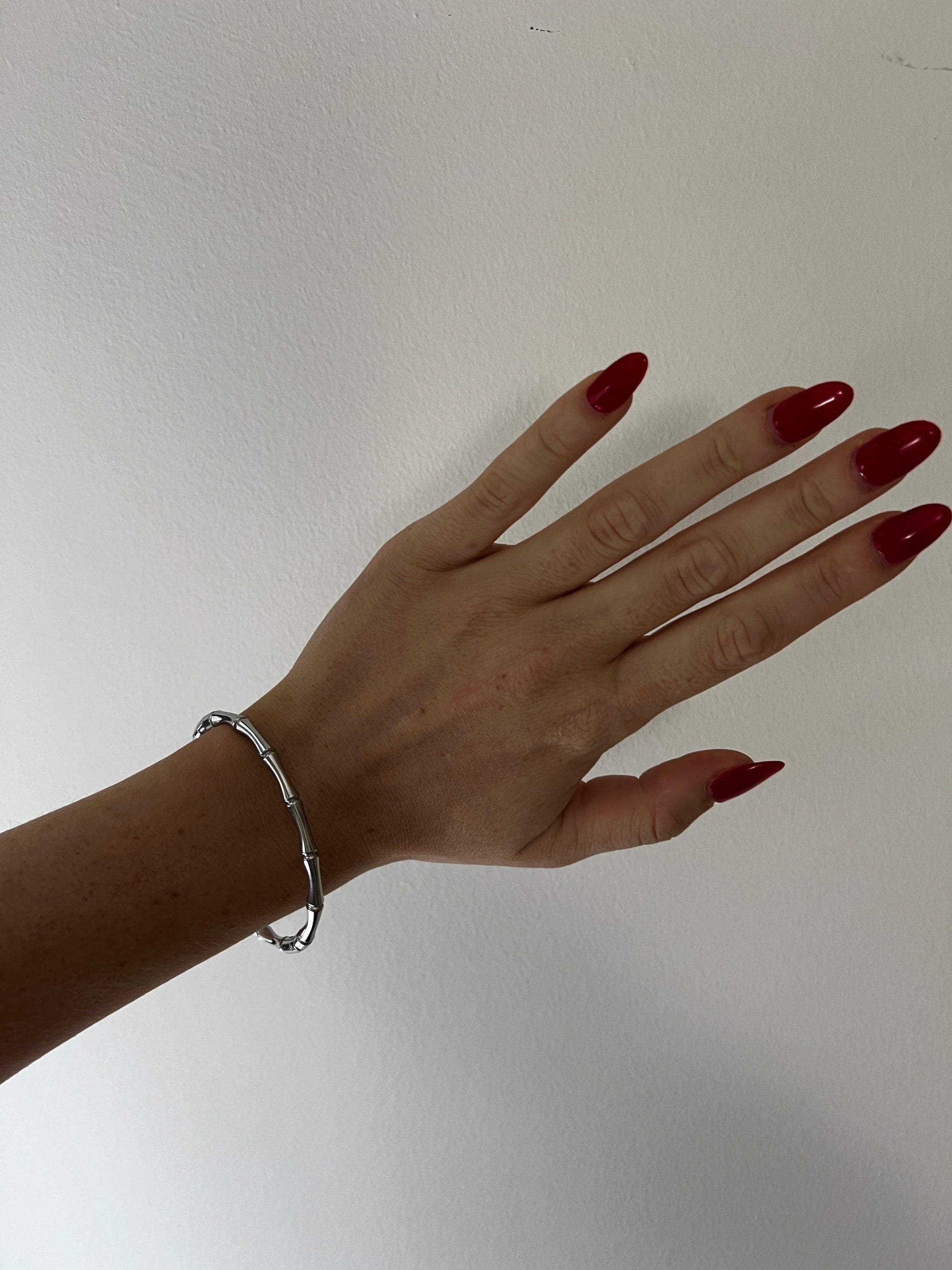 BAMBOO BANGLE SILVER - Aurelia