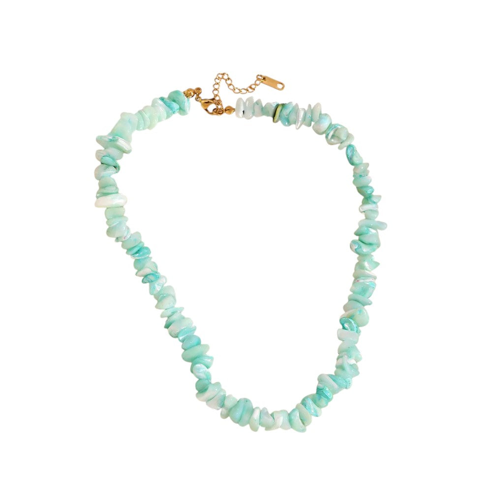 TURQUOISE SHELL NECKLACE - Aurelia