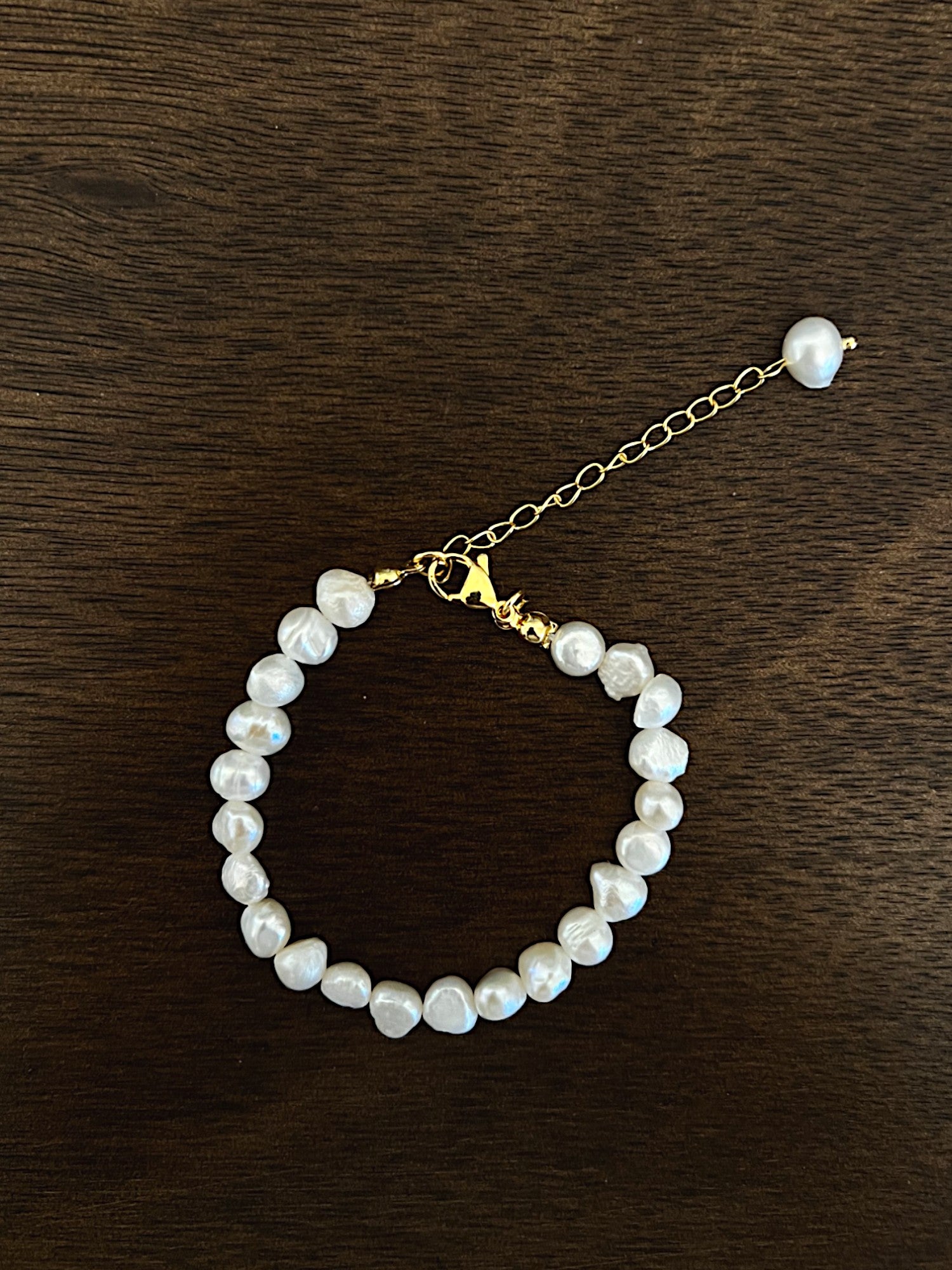 FRESHWATER ROUND PEARL BRACELET - Aurelia