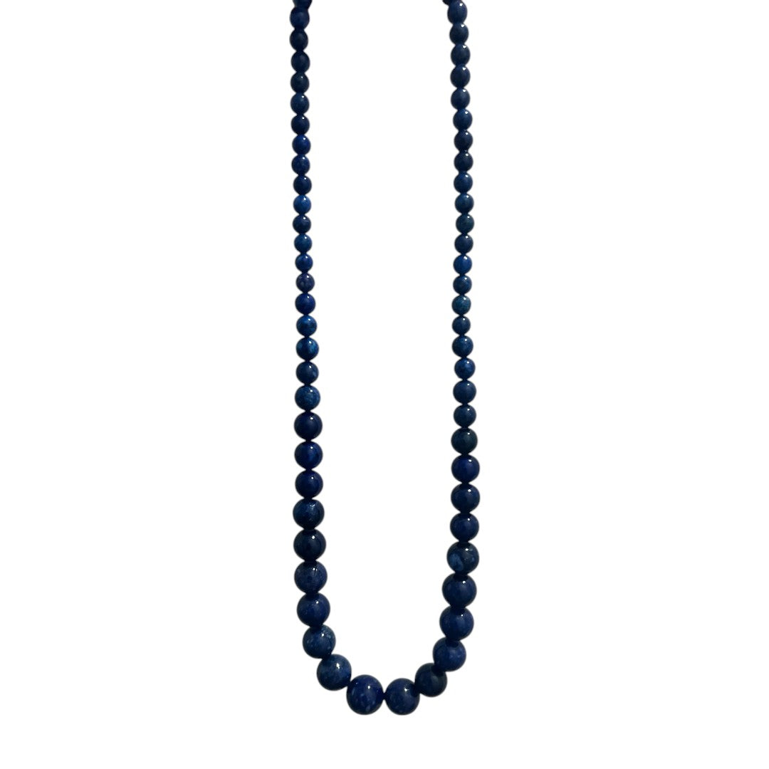 NAVY BEAD NECKLACE - Aurelia