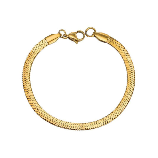 HERRINGBONE BRACELET GOLD - Aurelia