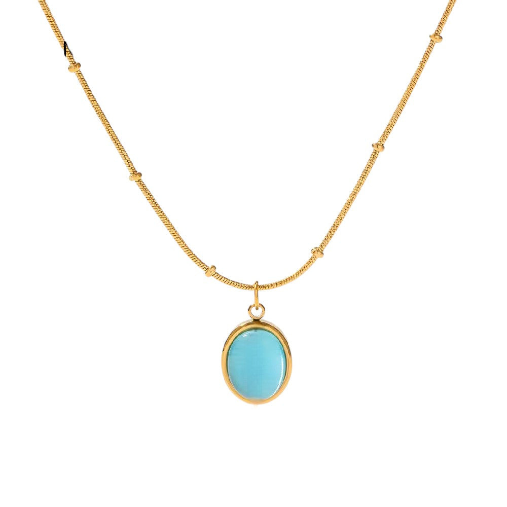 TURQUOISE STONE NECKLACE - Aurelia