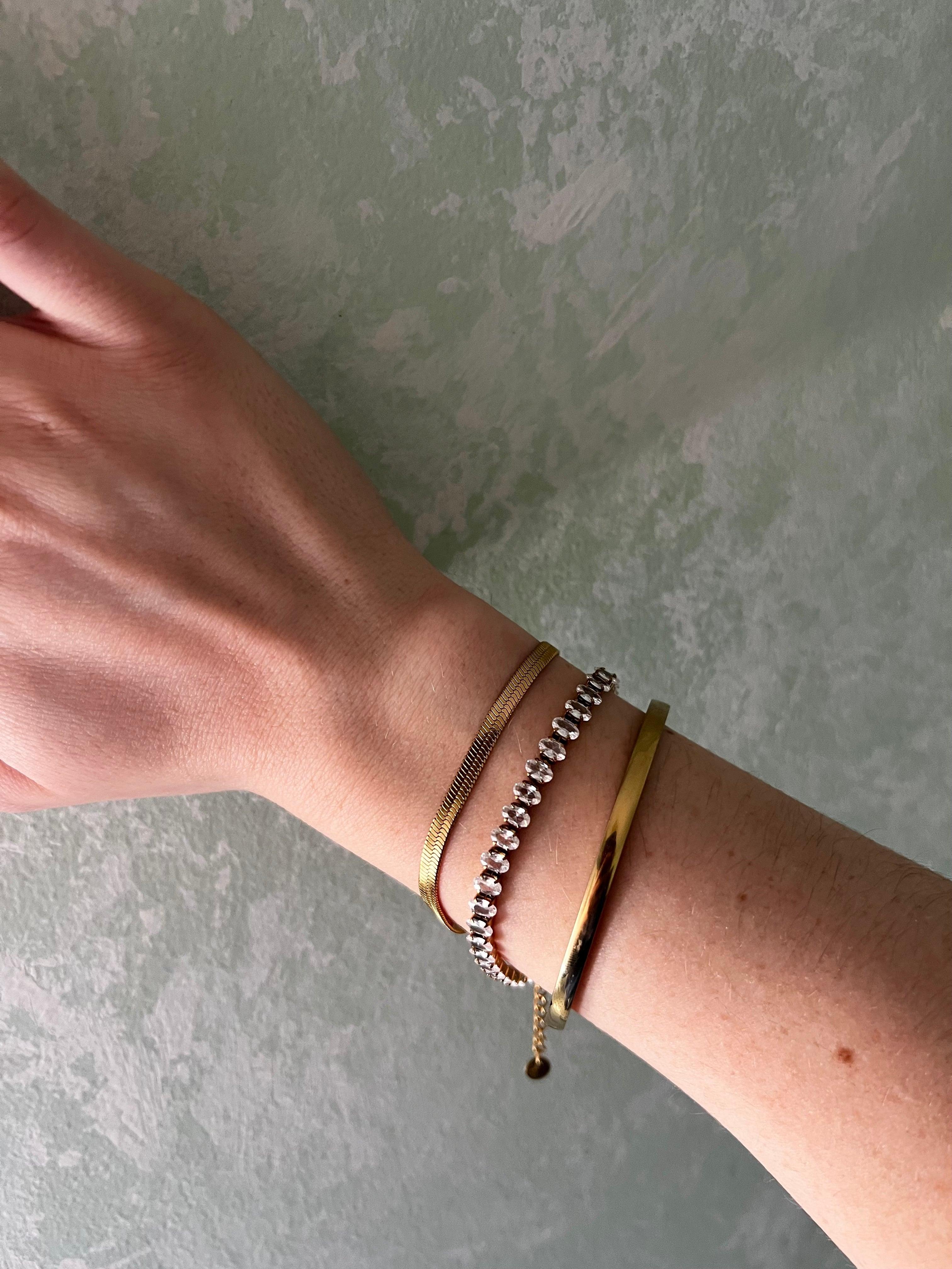 CZ OVAL TENNIS BRACELET - Aurelia