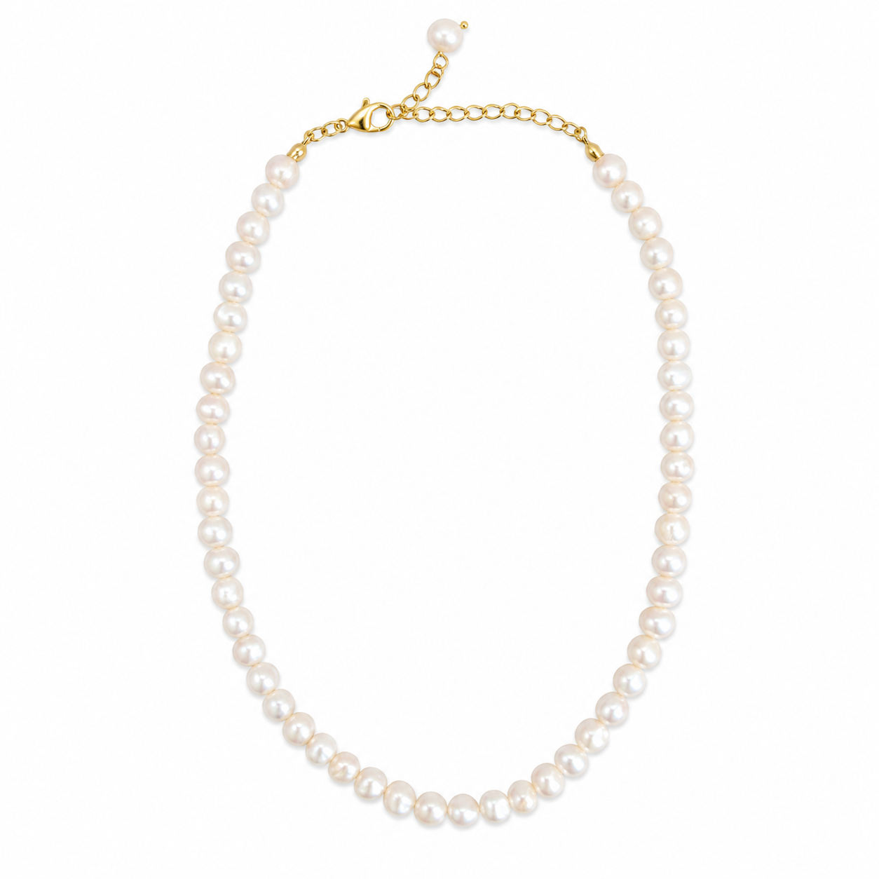 Freshwater Round Pearl Necklace | Aurelia