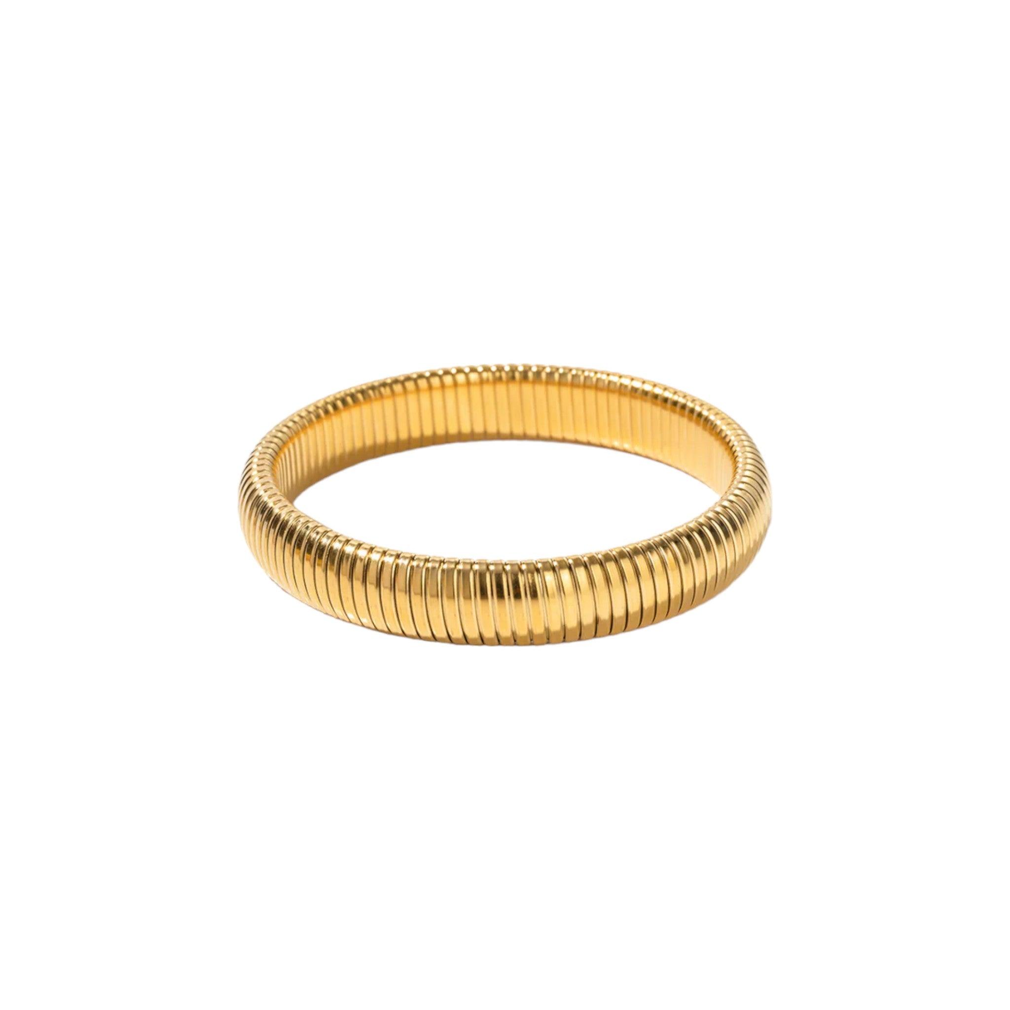 SNAKE CHAIN BANGLE GOLD - Aurelia
