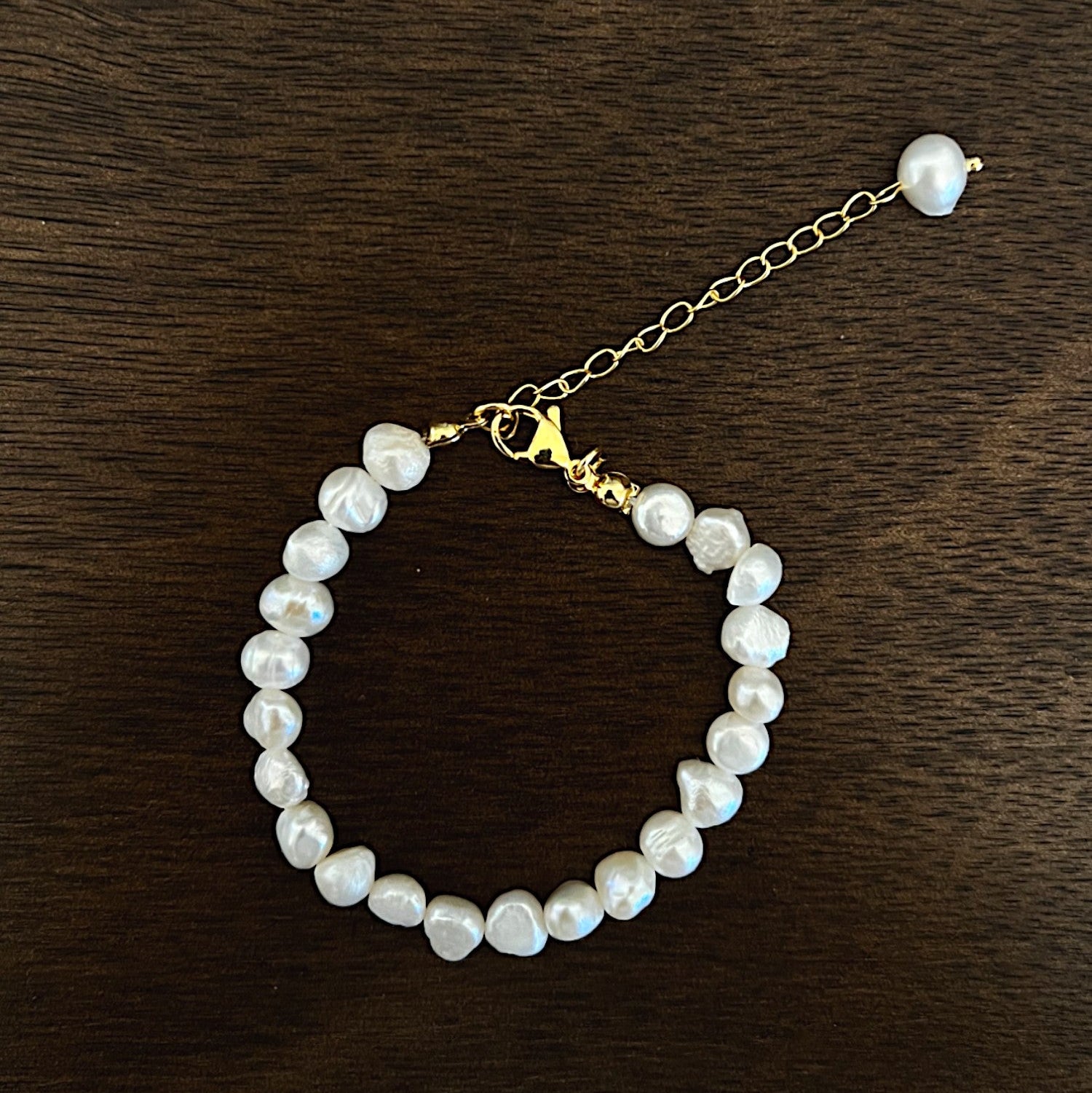 FRESHWATER ROUND PEARL BRACELET - Aurelia