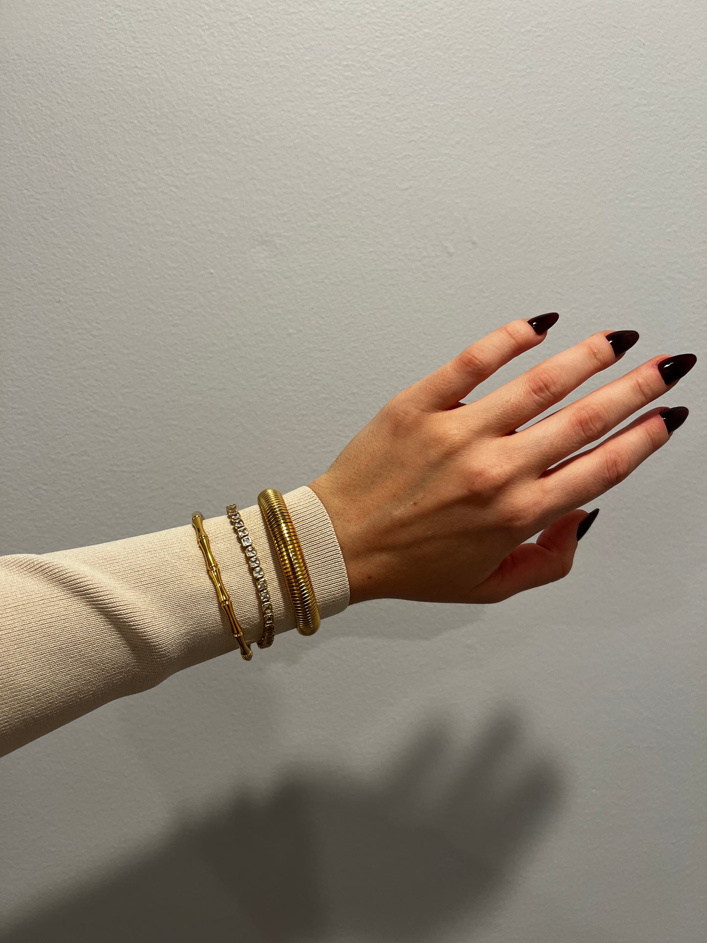 SNAKE CHAIN BANGLE GOLD