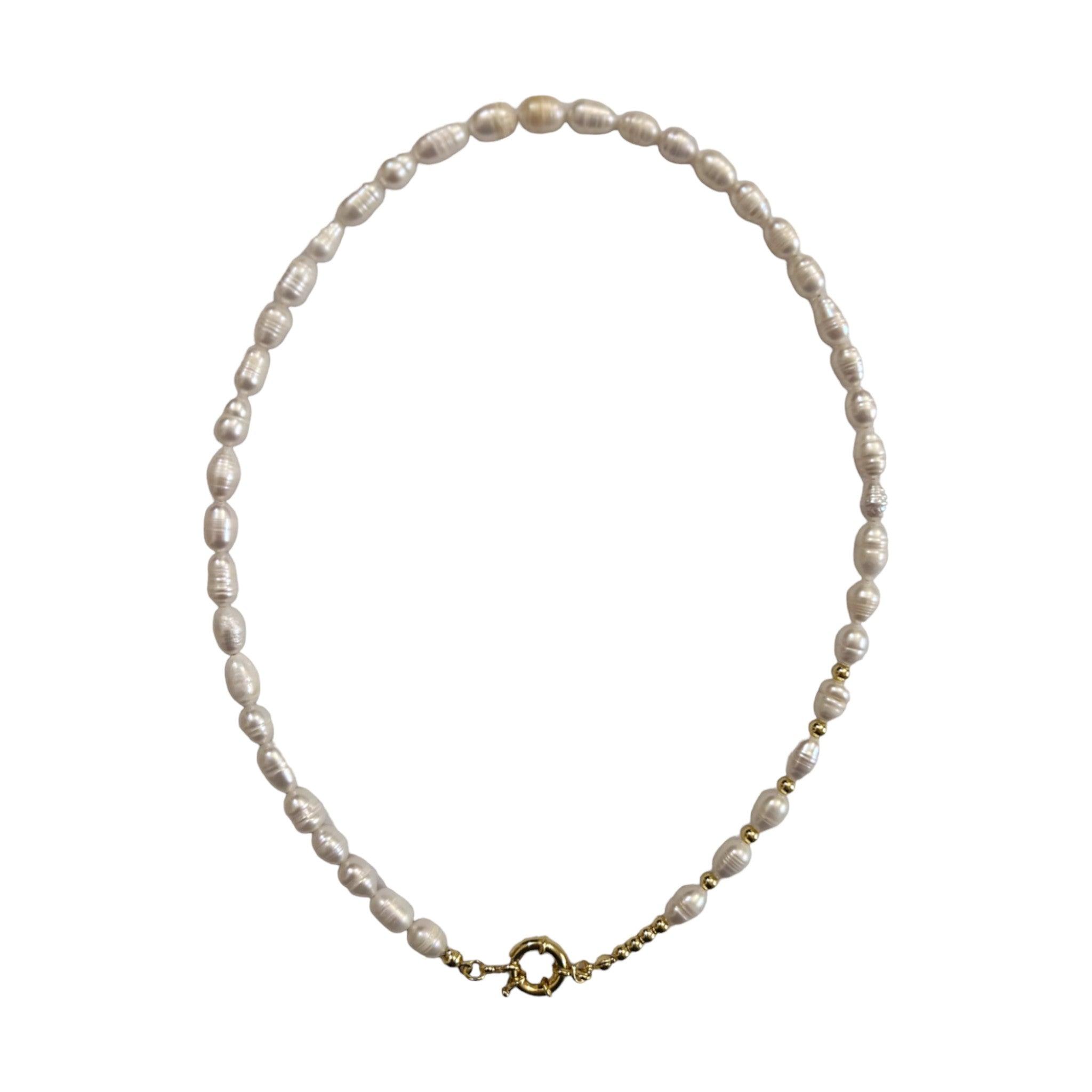 FRESHWATER PEARL TOGGLE NECKLACE - Aurelia