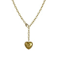 PUFFY HEART NECKLACE GOLD - Aurelia