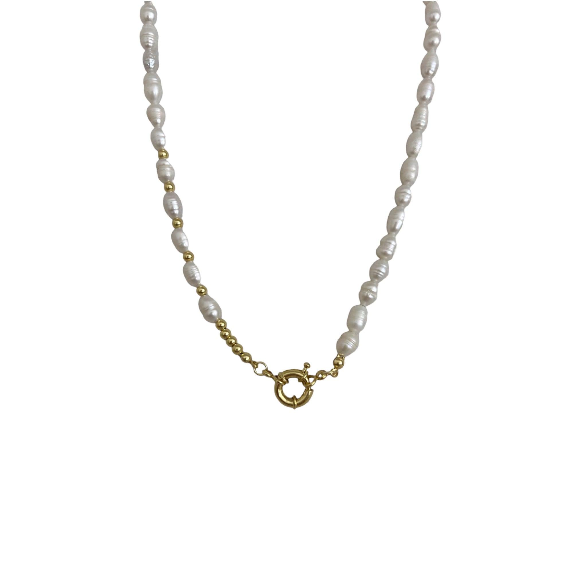 FRESHWATER PEARL TOGGLE NECKLACE - Aurelia